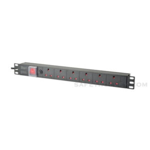 6 Way Power Distribution Unit (PDU) 1U Rack Mount