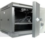 6U Wall Mount Server Rack W6406G Glass Door 2 safetrolley W6406G 01