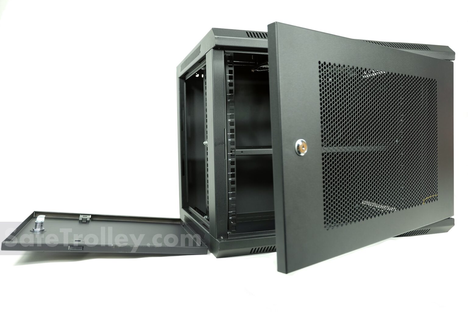 9U Wall Mount Server Rack W6409M Mesh Door - Server Rack Singapore