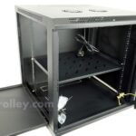 12U Wall Mount Server Rack W6612G Glass Door 2 safetrolley W6412G 02